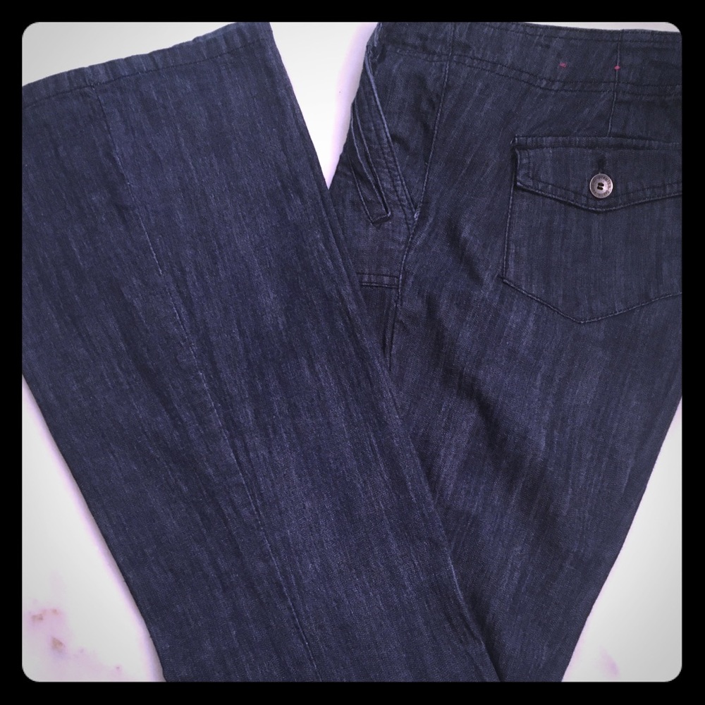 SOLD💥ZANADI button Flat front Trouser JEANS
